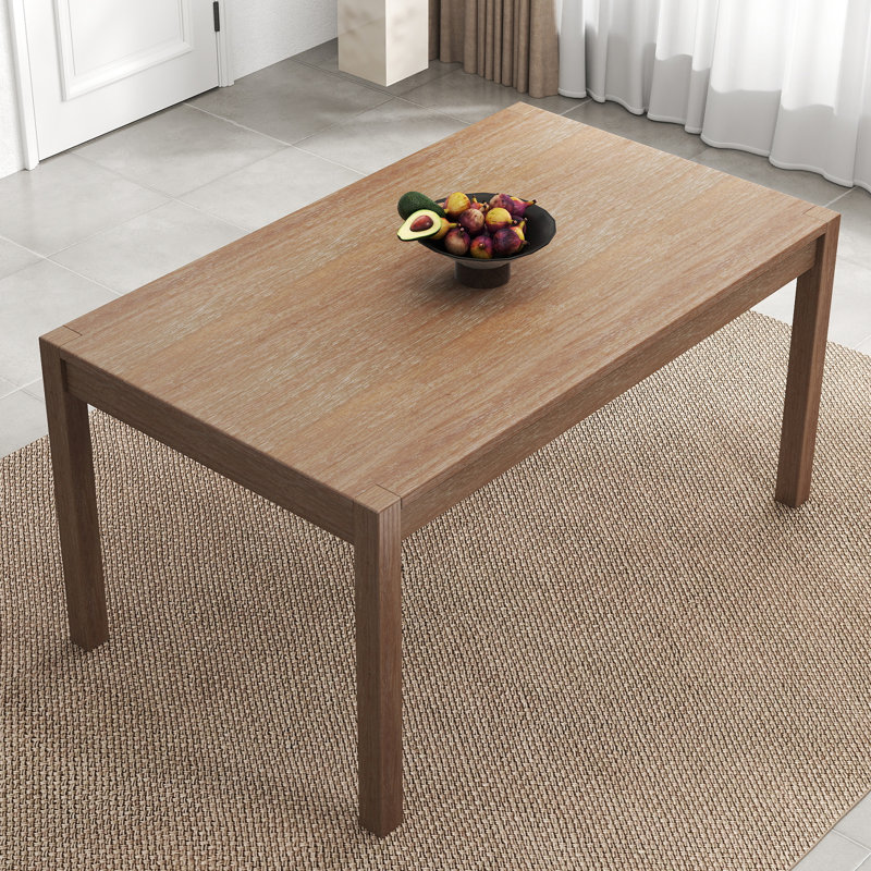 Table de salle à manger rectangulaire L 59 po x l 35,5 po Schautz, Naturel brossé