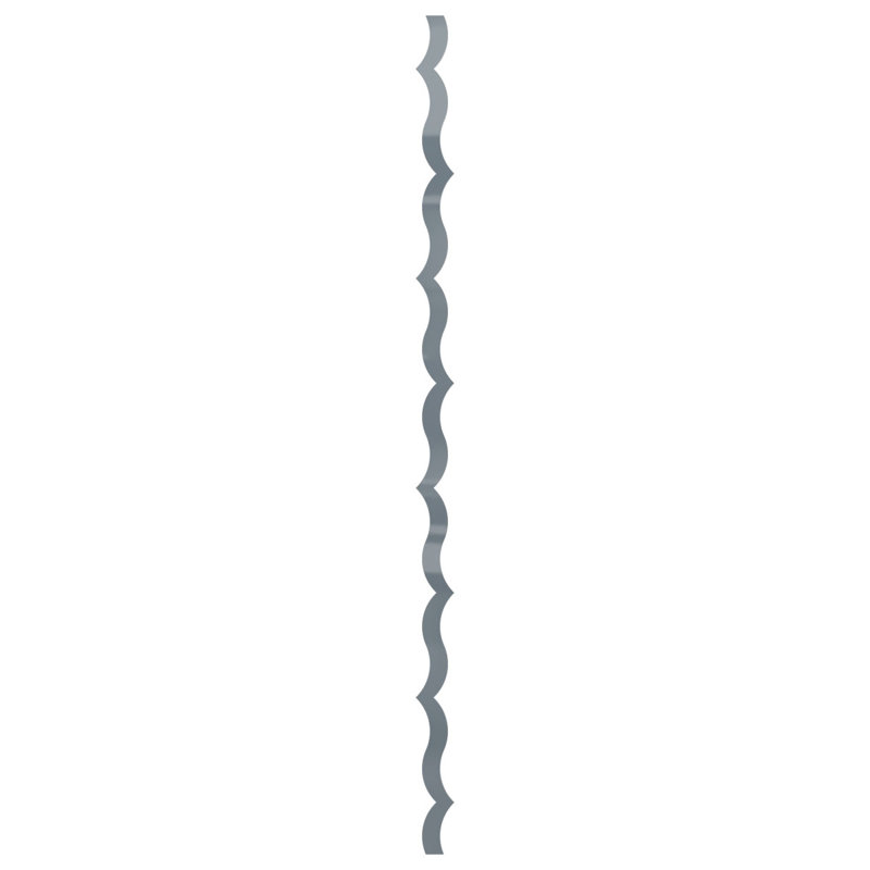 Ensemble de panneaux muraux décoratifs en acrylique réglables May (paquet de 43), H 47 po x l 2,125 po, Gris foncé