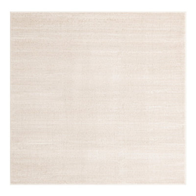 Mclellan Solid Color Machine Made Power Loom Area Rug in Ivory
