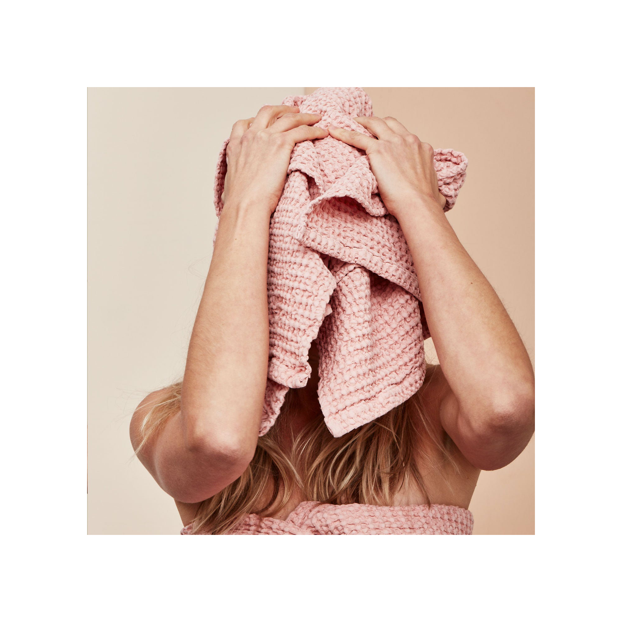 Simple Cotton Hand Towel, Bath Sheet - 1 Pack, Blush