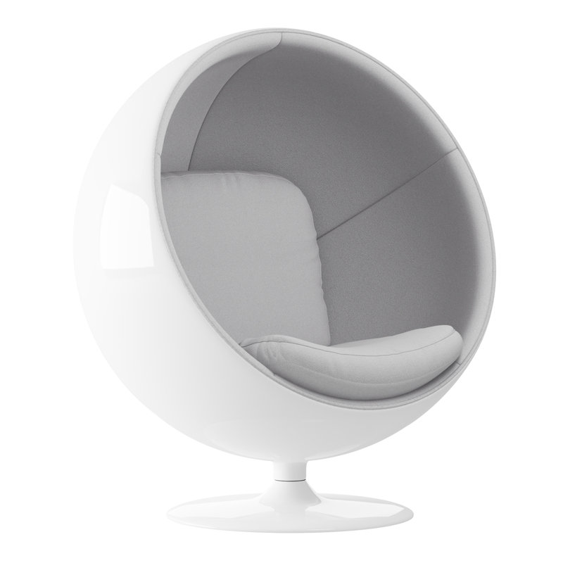Fauteuil Wonder, bleu, Gris 100% coton, Blanc