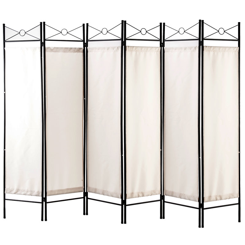 Cloison pliante Rhiann, Blanc, 6