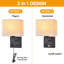 Applique murale de chevet pour chambre à coucher, applique murale à brancher - Interrupteur à intensité variable avec prise secteur et port de chargement USB, abat-jour en tissu, lampe murale noire pour salon, hôtel