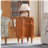 Solid Wood End Table, 17.71-Inch Round Side Table, No Assembly Required