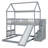 Over  Bunk Bed With Slide-1984118021