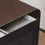 62.99" Coffee + Black Rectangular Manufactured Wood with 3 drawers Desk-109764071