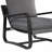 Blaire Sling Chair Upholstered in Charcoal Fabric with Metal Frame-774503323