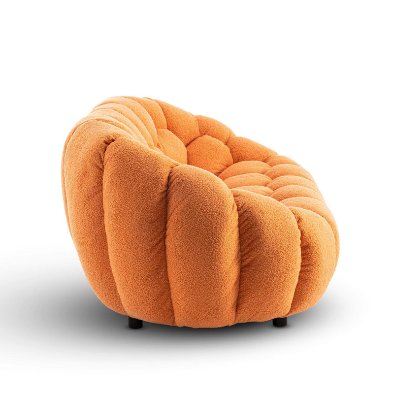Low-Profile Boucle Brosen Sofa