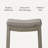 Maven Lane Sophia Wooden Backless Stool with Faux Leather Upholstery-112251011-112251009