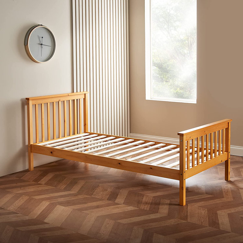 Pine Bed Frame Wooden Bed Single / Double, Single (3')