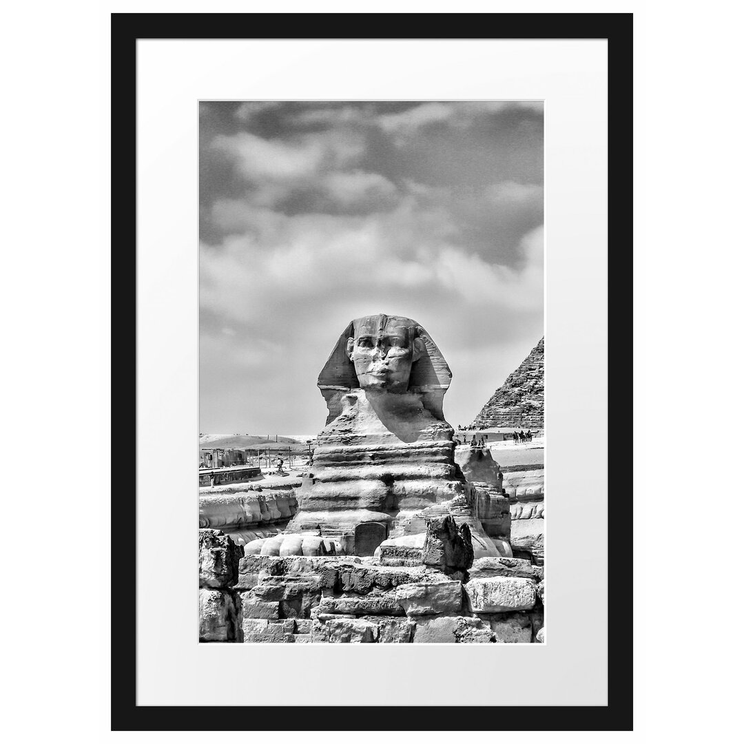 Gerahmtes Poster Große Sphinx von Gizeh