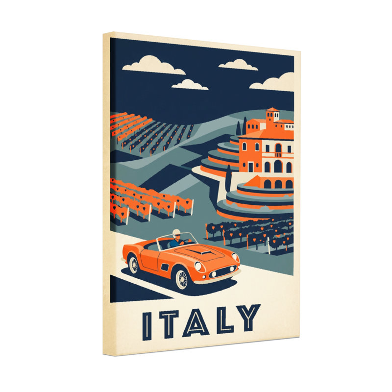 Paysage urbain, Italie, H 18 po x l 12 po