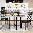 Round Dining Table Set For 4, 5-Piece Circle Kitchen Table And Chairs Set For 4,  Modern Round Dining Table With 4 Faux Leather Upholstered Chairs For Small Space, Kitchen, Breakfast Nook-1300331068