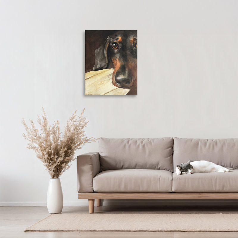 Sight of Dachshund Canvas, design by George Dyachenko, 20" H x 16" W