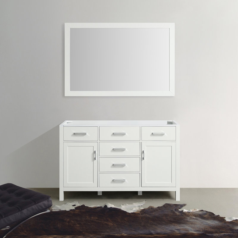 Petrel 54'' Single Bathroom Vanity Base Only, White