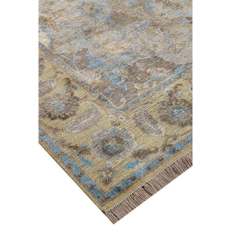 Hand Knotted Oriental Indoor Rug, Rectangle 5' x 8'