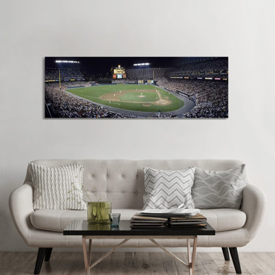 Baseball Game Camden Yards Baltimore MD - Wrapped Canvas Panoramic Print