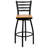 Lomonaco Swivel Upholstered Counter Stool with Metal Frame-33495680