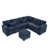 Chenille bleu foncé