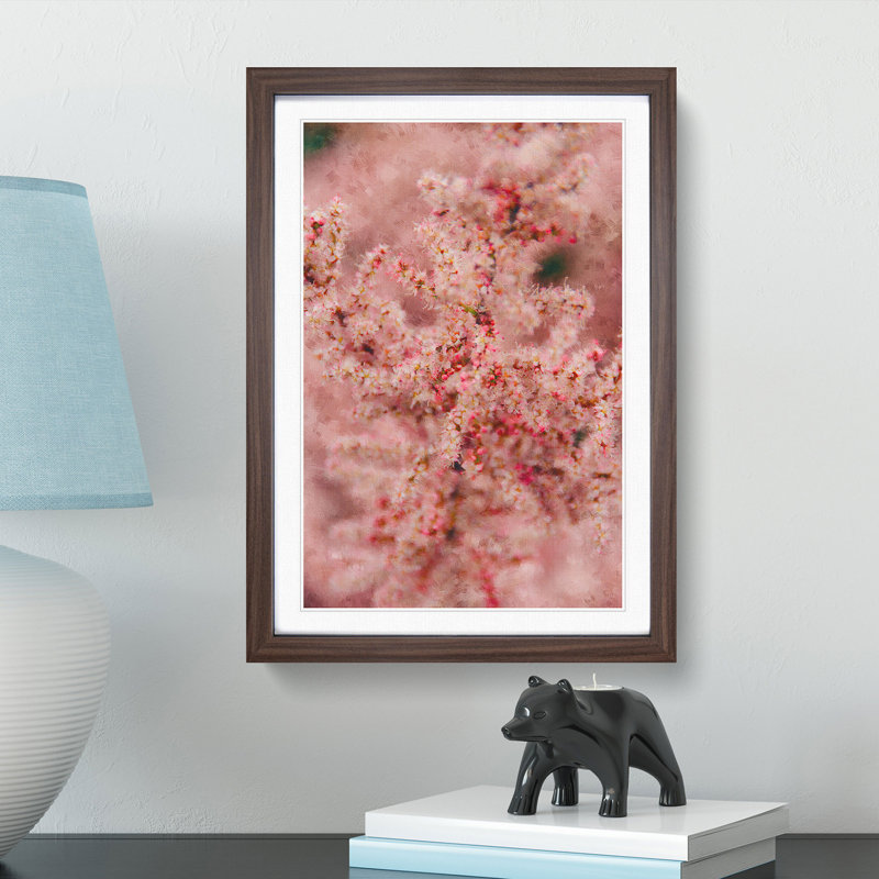 Cherry Blossom - Picture Frame Painting Print, 33cm H x 24cm W x 2cm D, Walnut Framed