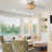 Jayceon 52"W Bohemian Rattan Caged Lighted White Ceiling Fan