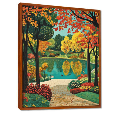 Retiro Parks Beautiful Lakes II - Madrid Canvas Print