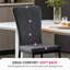 Tufted Upholstered Velvet/Suede Armless Dining Chair-538156152