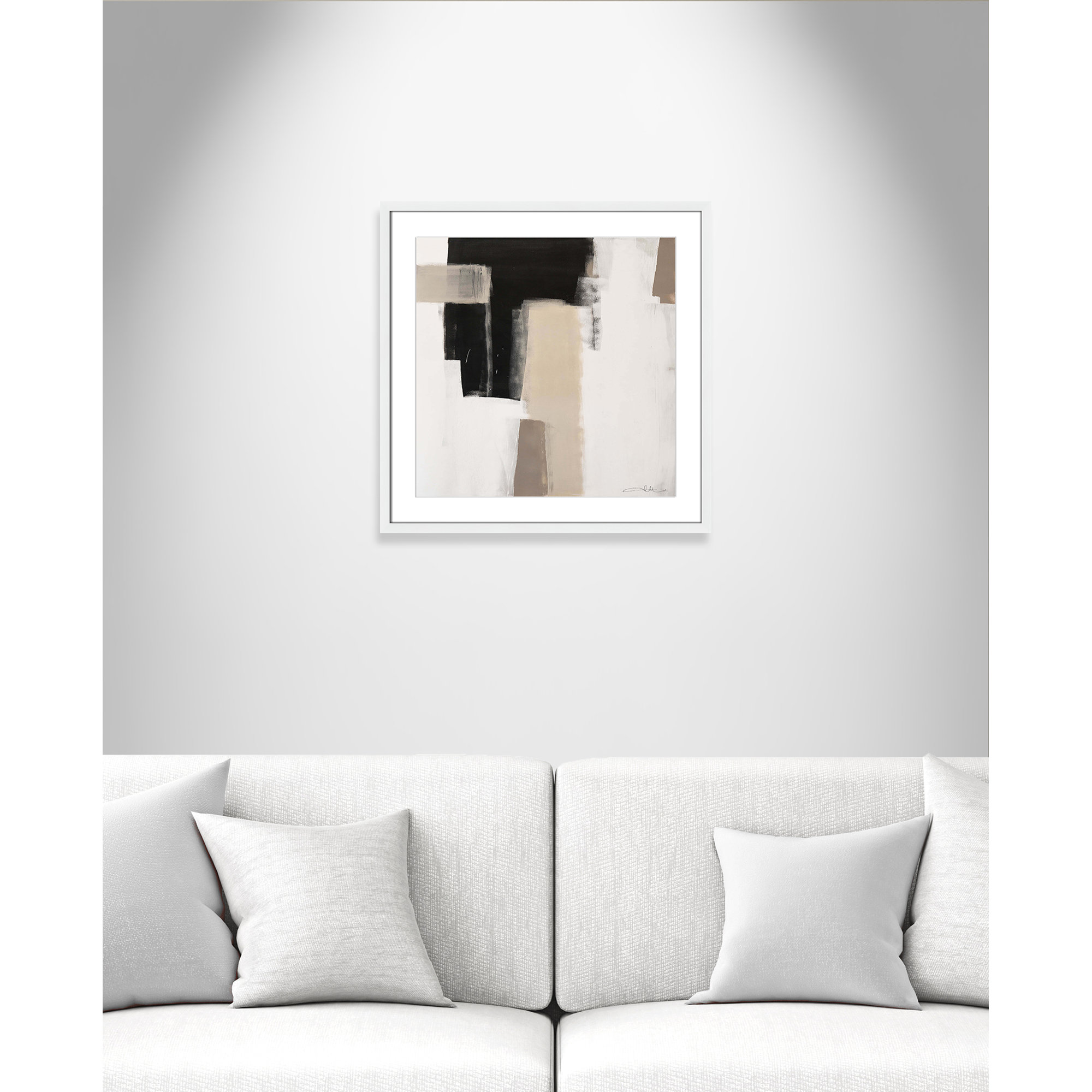 Earth Scapes I-A Print by Casa Fine Arts, White Box Framed, 23.5" H x 23.5" W x 1.25" D