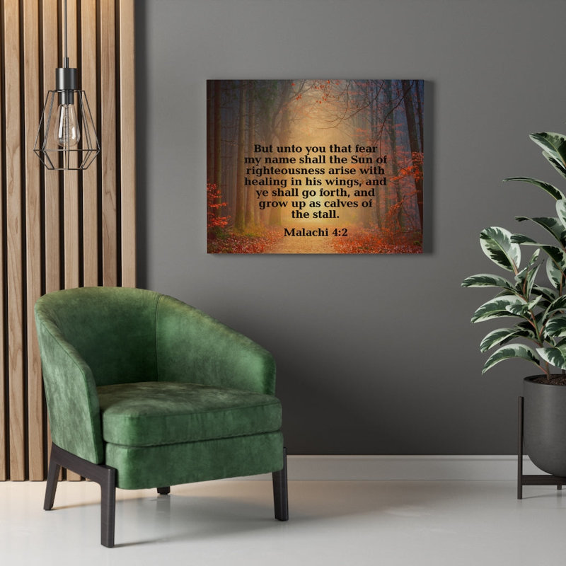 Soleil de justice Malachie 4: 2, décoration murale Christian, H 18 po x l 24 po x P 1,25 po