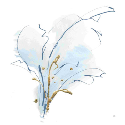 Bleu et or floral III