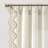 Fleurette 52" W x 84" L Scalloped Edge Lace Single Window Panel-1738337359