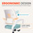 Nectara Space-Saving Ergonomic Home Office Chair with Mesh Back and Armrests-106361446