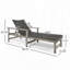 Chaise longue en rotin PE