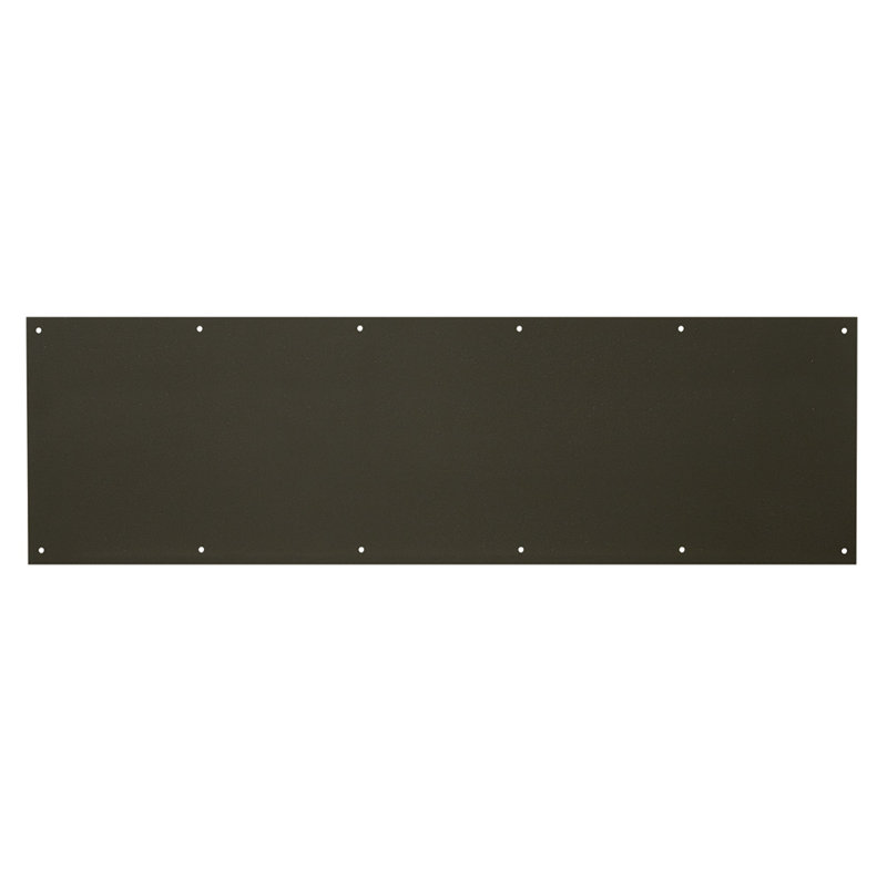 Plaque de protection en aluminium 10 po x 34 po, finition bronze (paquet de 1), Noir, H 0,6 po x l 10,44 po x P 37,75 po