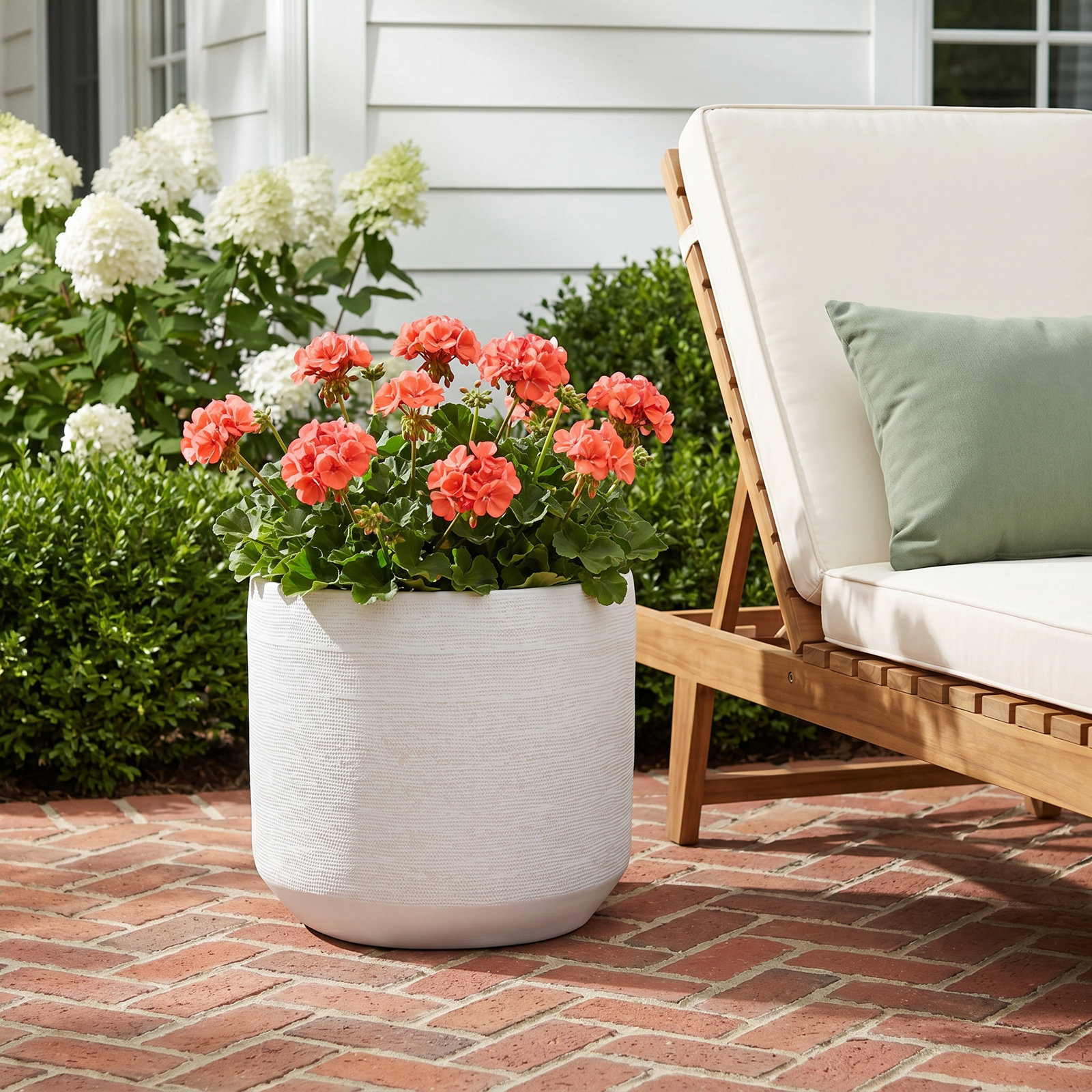Bena 15" Ceramic Pot Planter, 12" H x 13" W x 13" D