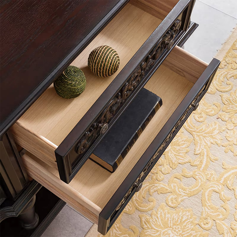 Classic Multi-Function Solid Wood Sideboard, Walnut