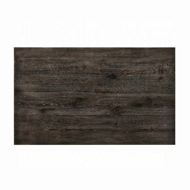 Weathered Grey Dining Table with Rectangular Top