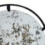 Miroir industriel mural en métal - 31,5 x 0,7 x 31,5 po, noir, 15,8 lb