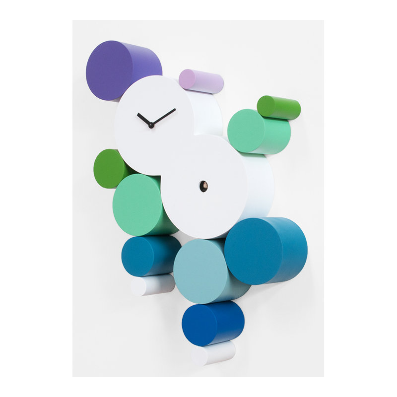 Eduardo Wood Wall Clock, Cold
