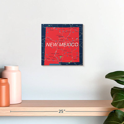 Aliaz Detailed New Mexico Map