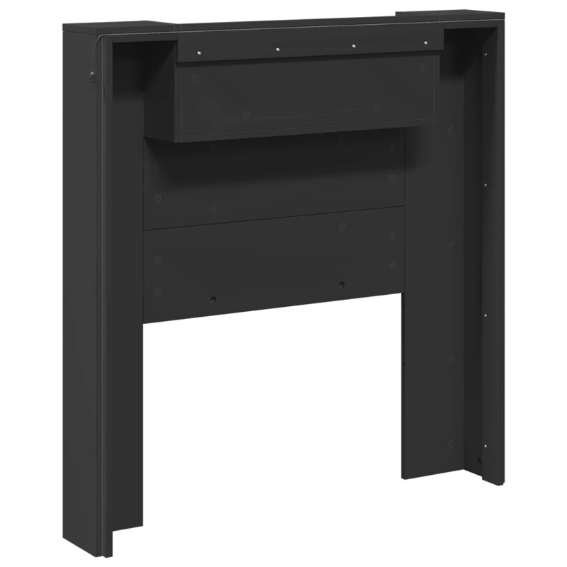 UK Single Headboard, 100 x 200cm, Black