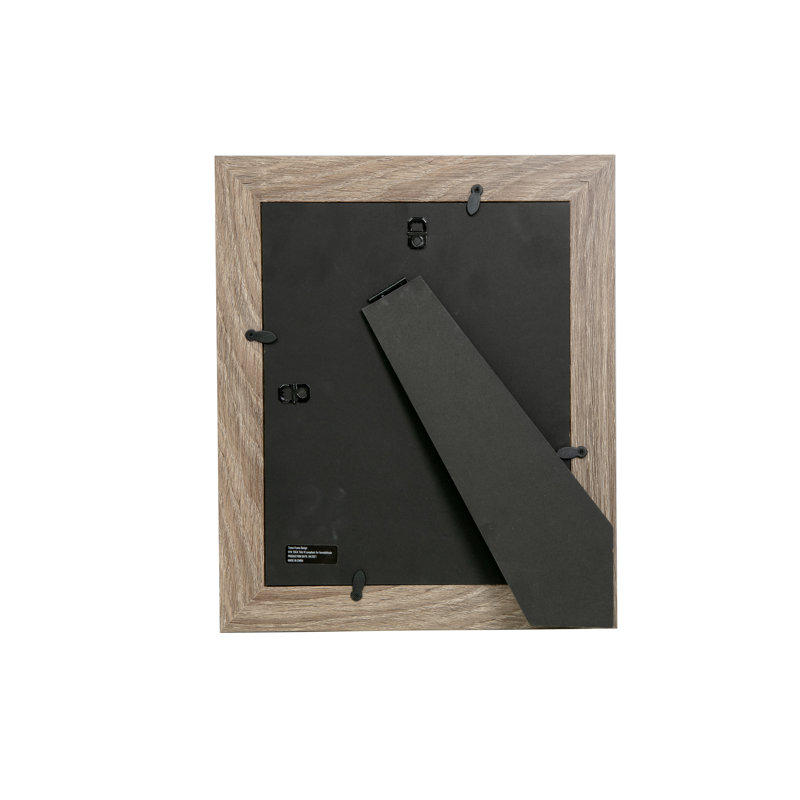 Ensemble de 2 cadres à photo simple en bois 2 pièces, Bois rustique, 8 po x 10 po