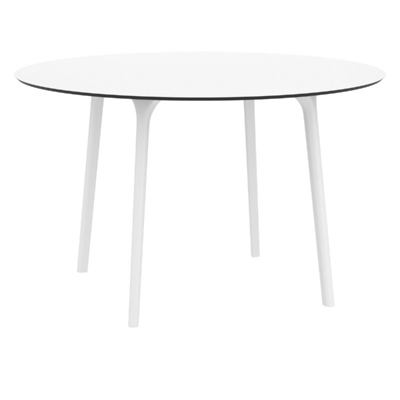 Table de salle à manger Burt, Blanc
