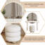 Meuble-lavabo minimaliste blanc 47,24 po avec miroir et tabouret