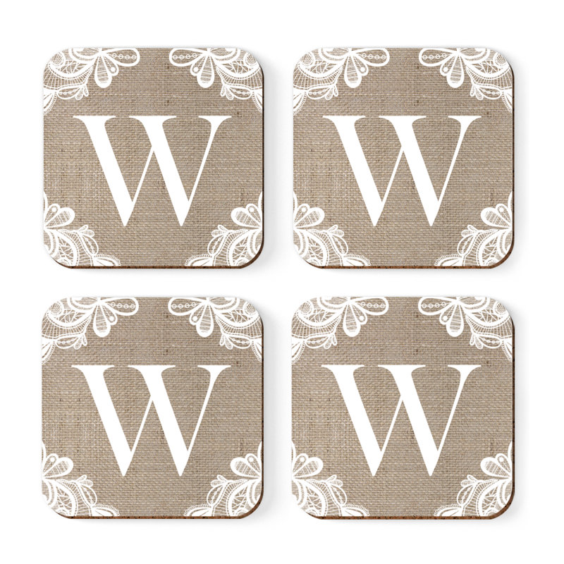 Sous-verres Café à monogramme, W