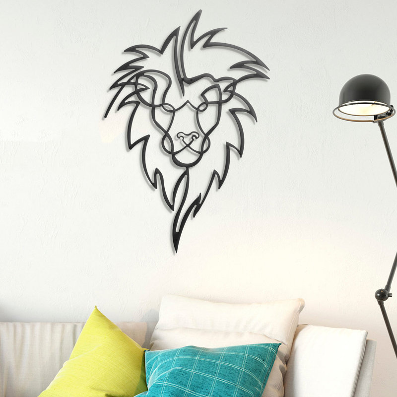 Stylish Black Decorative Metal Wall Accessory, 19.7 x 27.6 Inches | 100% Metal Construction, Thickness: 0.08 Inches | Perfect for Home Decor, Living Room, Office, and Gallery Walls, Durable and Elegant Design