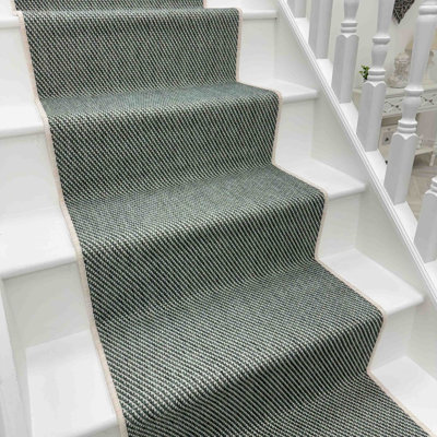 Stair Runner Solid Colour Flatweave Area Rug