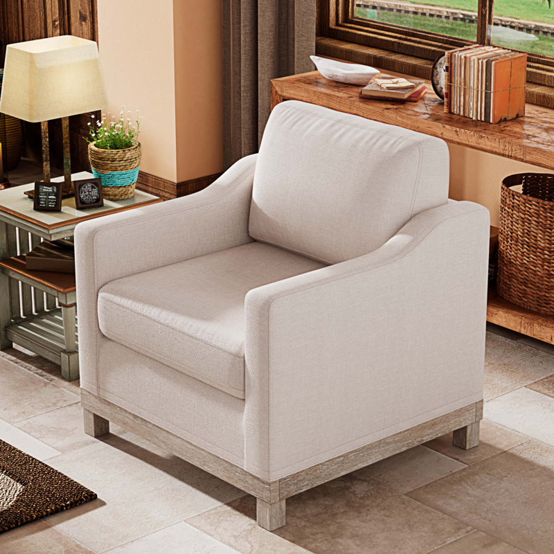 Chaise d'appoint Zairo, Beige