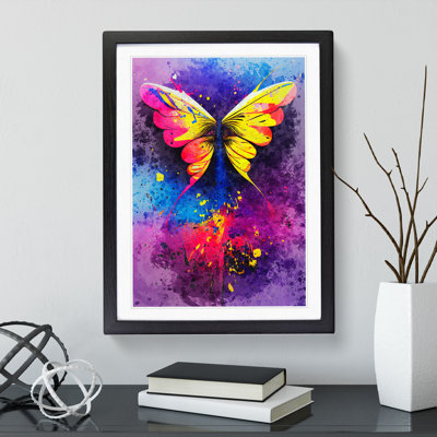 Splashed Butterfly No.2 Abstract - Wall Art