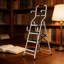 4 Step Ladder With Handrails And Tool Bag - 330Lb Capacity Heavy Duty Folding Step Stool, Non-Slip Steel Frame For Home Repair, Kitchen, Bedroom, And Workshop Use